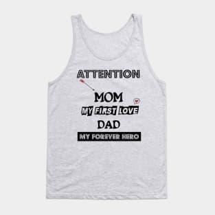 l love mom and dad forever valentine Tank Top